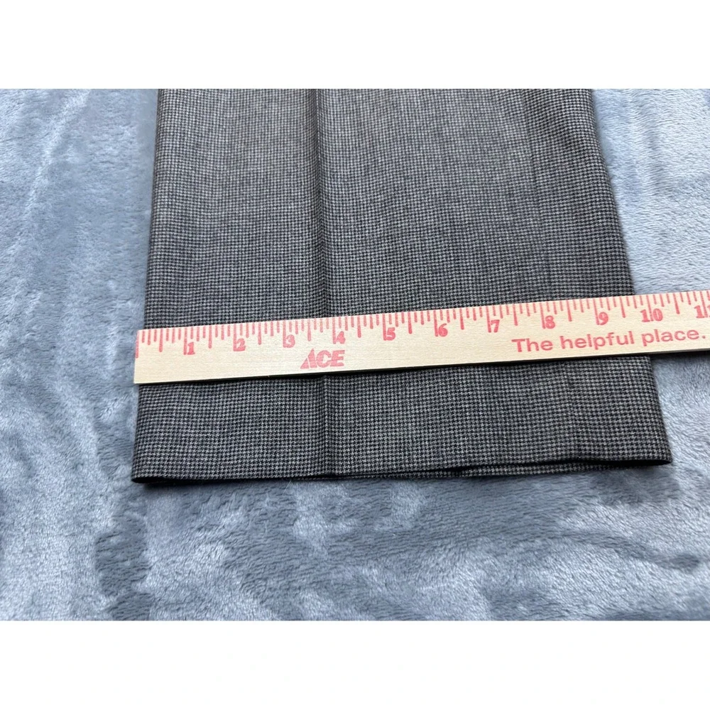 Banana Republic Mens 36x32 Modern Fit Houndstooth 100% Wool Dress Pants Brown